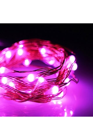 10 Metre Pembe Pilli Led Işık Canlı Pembe Işık Ip65su Geçirmez Sevgililer Gününe Özel Pembe Led Işık Pembe