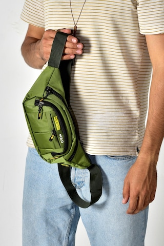 Tuldar Deri Usb Kulaklık Çıkışlı Crossbody Çapraz Göğüs Omuz Ve Bel Çantası Tul360 Haki