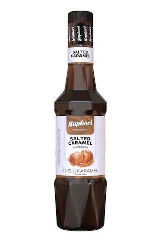 Saphori Tuzlu Karamel Aromalı Kokteyl Şurubu Tuzlu Karamel Şurubu 700 Ml
