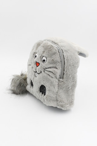 Chantaky 039 3000  Peluş Tavşan Çocuk Sırt Çantası Gri