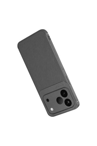 Mey Najmaddin Tecno Spark 50 4g Auto Focus Karbon Kapak - Gri Najmaddin Diğer