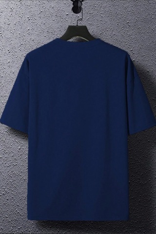 Flood Of Style Unisex Aleman Rapero Baskılı T-shirt Lacivert