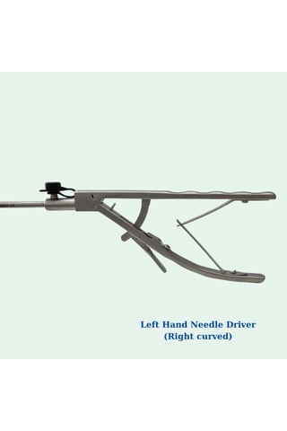 Laparoskopik Aletler-praticmed - Needle Holder - Sağ El - Curved