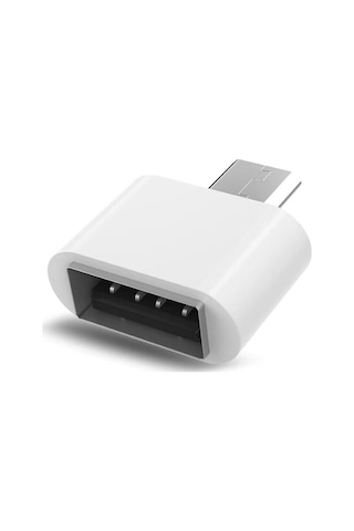 Wozlo Micro USB to USB OTG Çevirici Dönüştürcü Beyaz