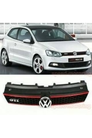 Autogp Vw Polo 6r Gti Ön Panjur Izgara Kırmızı Şeritli 2009+ Gr-gt-vw-plo6-0914-001