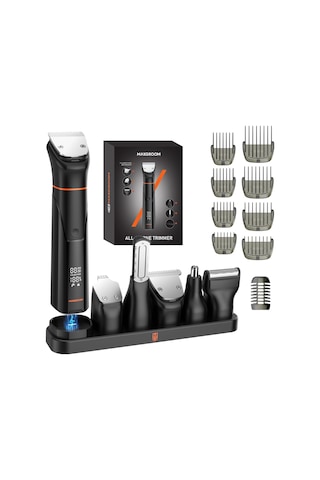 Maxgroom 6'sı 1 Arada Sakal Kesme Makinesi, Manyetik Kesme Üniteli Erkek Elektrikli Sakal Kesme Makinesi, 120 Dakika Pil Ömrü, Sakal Kesme Makinesi, Ipx6 Su Geçirmez Sakal Tıraş Makinesi, Temizlemesi Kolay, Type-c