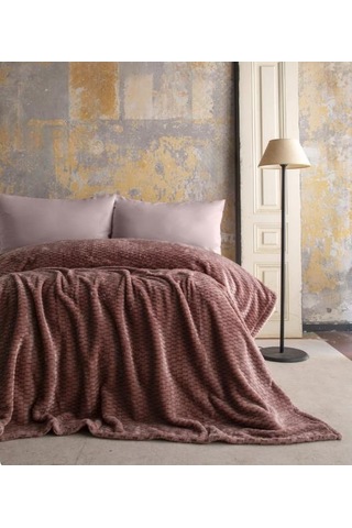Ap Jakarlı Tek Kişilik Pembe Trusty Battaniye 160 220 Pembe