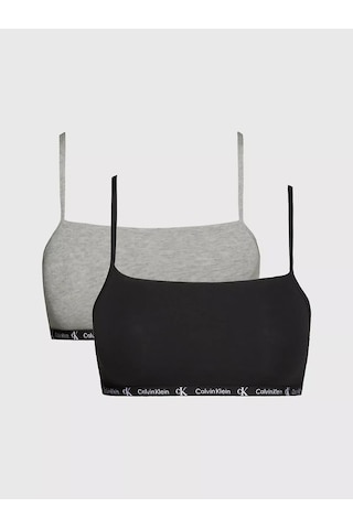 Calvin Klein Unlıned Bralette 2li Sütyen Çok Renkli