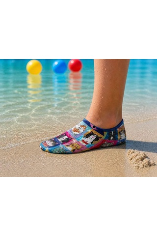 Gripptoes Kaymaz Damla Tabanlı Deniz&havuz Çorabı H1 Çok Renkli