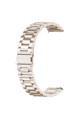 Novstrap Huawei Watch Gt4 41mm İle Uyumlu Kordon 18mm Pimli Çelik Metal Kordon Kayış