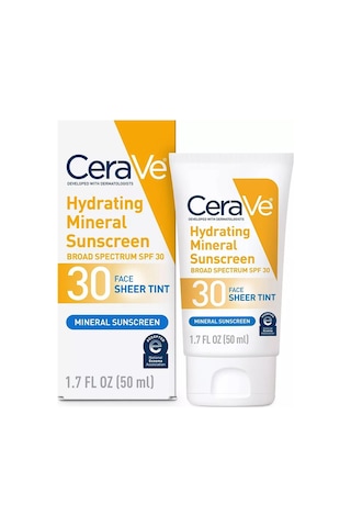 Cerave Nemlendirici Mineral Sheer Tint Yüz Güneş Kremi SPF30 50 ML