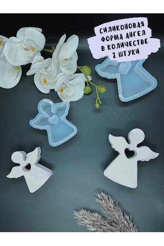 Galinacandles Alçı Kalıbı, Melek Mumluk Kalp Silikon Kalıp 205063978