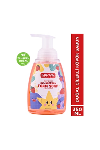 Babyton Doğal Çilekli Köpük Sabun 350 ML