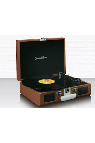 Lenco Classic Phono Tt-120 Hoparlörlü Şarjlı Bluetoothlu Pikap Pl