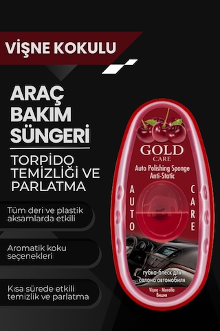 Oto Temizleme Ve Parlatma Süngeri Antistatik, Toz Tutmaz Vişne