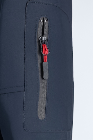 Suya Dayanıklı Slim Fit Softshell Kapüşonlu Erkek Mont Lacivert