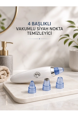 Zenvia Yeni Nesil Vakumlu Pilli Siyah Nokta Ve Yüz Temizleme Cihazı 4 Başlıklı Znv2026 16319825