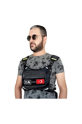 Motorcu Göğüs Çantası Reflektörlü Su Geçirmez Kan Grubu A-