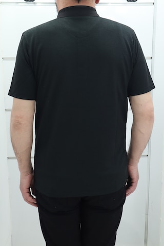 Becces Dmctekstil Erkek 002 Çizgili Klasik Kesim Rahat Kalıp Tek Cepli Polo Yaka T-shirt Haki