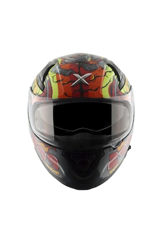 Axor Apex/Xbhb 299 Full Face Kask Parlak Sarı - Mavi