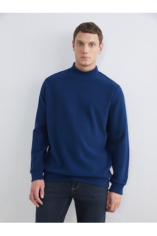 Lcwaıkıkı Classic Lacivert Dik Yaka Erkek Sweatshirt
