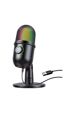 Skycıty Usb Kapasitif Mikrofon, Kalp Şeklinde Yönlendirme, Rgb Işık Efekti