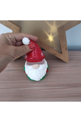 Yılbaşı Cücesi Gnome Kartanesi Desen Dekoratif