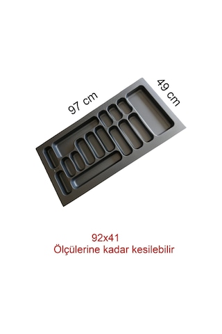 97/49 Cm Cekmece Içi Kasıklık Grı 91/40cm Kadar Kesılebıır Antrasit