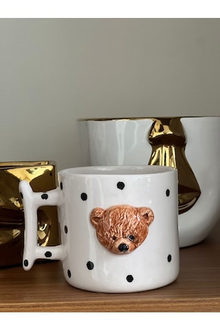 Dev Boy Kahve Teddy Kafa 420ml Kupa Çok Renk