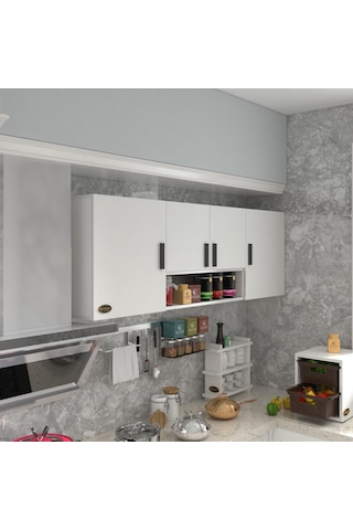 Kenzlife hazır mutfak packey byz 060*180*22 mutfak banyo dolabı kapaklı raflı
