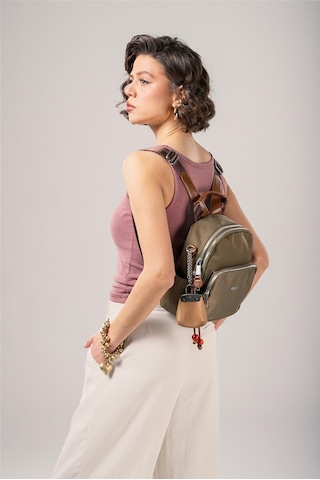 Ççs Kadın 18025 Sırt Ve Omuz Çantası Yeşil