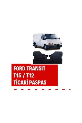 Ford Transit T12 Minibüs Ve Panelvan Kauçuk Rulo Paspas Ön 95-99
