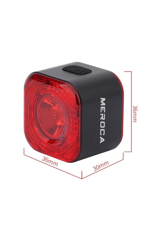 Meroca Xc02 Akıllı Işığa Duyarlı Fren İndüksiyon Arka Lambası Yastık Montajı Siyah Yastık Montajı