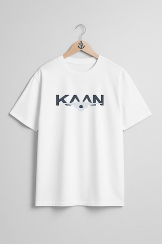 Bahriyeli Collection Oversize Tf-x Kaan 5.nesil Savaş Uçağı Göğüs Tasarımlı Unisex T-shirt Beyaz