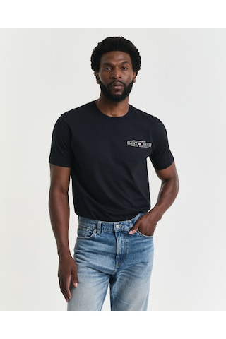 Gant Erkek T-shırt 2044017-005 Siyah