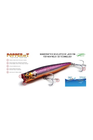 Molix Popper 85T 8.5 Cm. Sahte Balık, -258 Purple Orange Belly