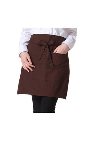 Yaozixa "su Geçirmez 2 Cepli Mutfak Önlüğü - Kadın/erkek İçin Konforlu Ve Pratik" Kahve