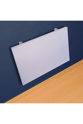 Duvara Monte Katlanır Mdf Masa 60 X 45 Cm Demir Ayaklı Katlanır Sehpa Tlpm02m 001