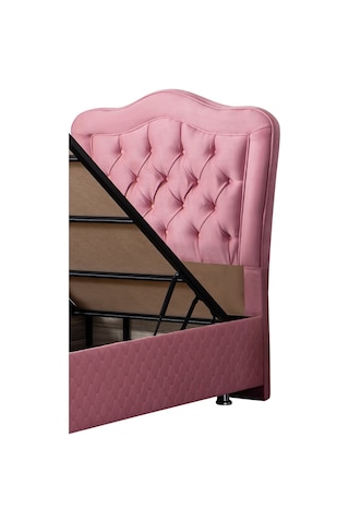 Setaymobilya Baza, Camelli Pembe Tek Kişilik Baza + Başlık, Setay