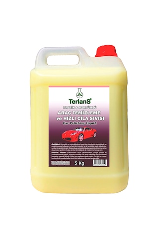Terlans Parfümlü Hızlı Cila Araç Temizleme Ve Parlatma Sıvısı 5 Kg