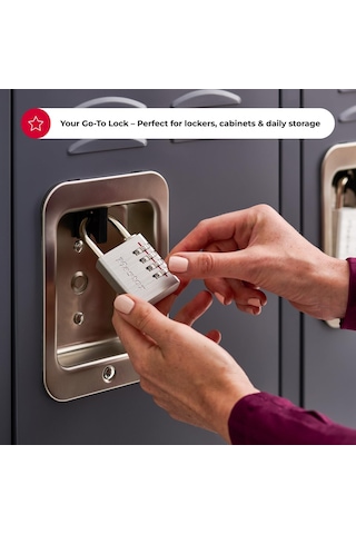 Master Lock Kendi Kombinasyon Asma Kilidinizi Ayarlayın, 4'lü Pak