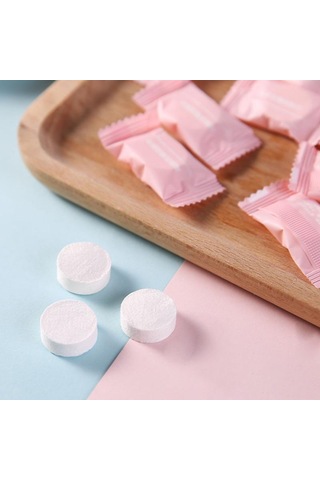 100pcs Sıkıştırılmış Yüz Havlular Tek Kullanımlık Sıkıştırılmış Pamuk Poza Doku Havlusu Seyahat Kampı Yürüyüşü Ev El Mendilleri Çok Renkli