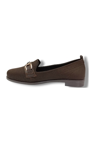 Defne 790-26 Triko Fashion Tokalı Anatomik Kadın Babet Kahverengi