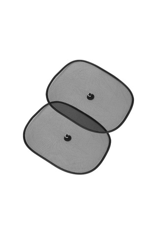 Zhltools Vantuzlu Ayakla Cama Yapışan Yan Cam Güneşlik 2 Adet 44x36cm