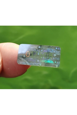 Hologramlı Garanti Etiketi Seri Numaralı 1X2 Cm 98 Adet