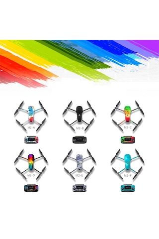 DJI Mavic 2 Zoom Su Geçirmez Uv Dayanıklı Pvc Koruma Sticker Sc