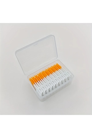 Willowhaven 200 Adet Turuncu Diş Arası Fırçası Yumuşak Uç Formaldehitsiz Ergonomik Plak Temizleme