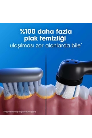 Siyah Şarjlı Diş Fırçası Seyahat Kabı İle 2 Adet