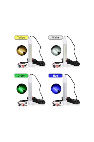 144 Led Su Altı Balık Avı Işığı Su Altı Balık Bulucu Lamba Gece Balık Avlama Cazibesi Bait Işığı Balıkları Çeken Işık