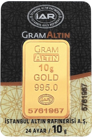 Tuğrul Kuyumculuk 24 Ayar Külçe Altın 10 G